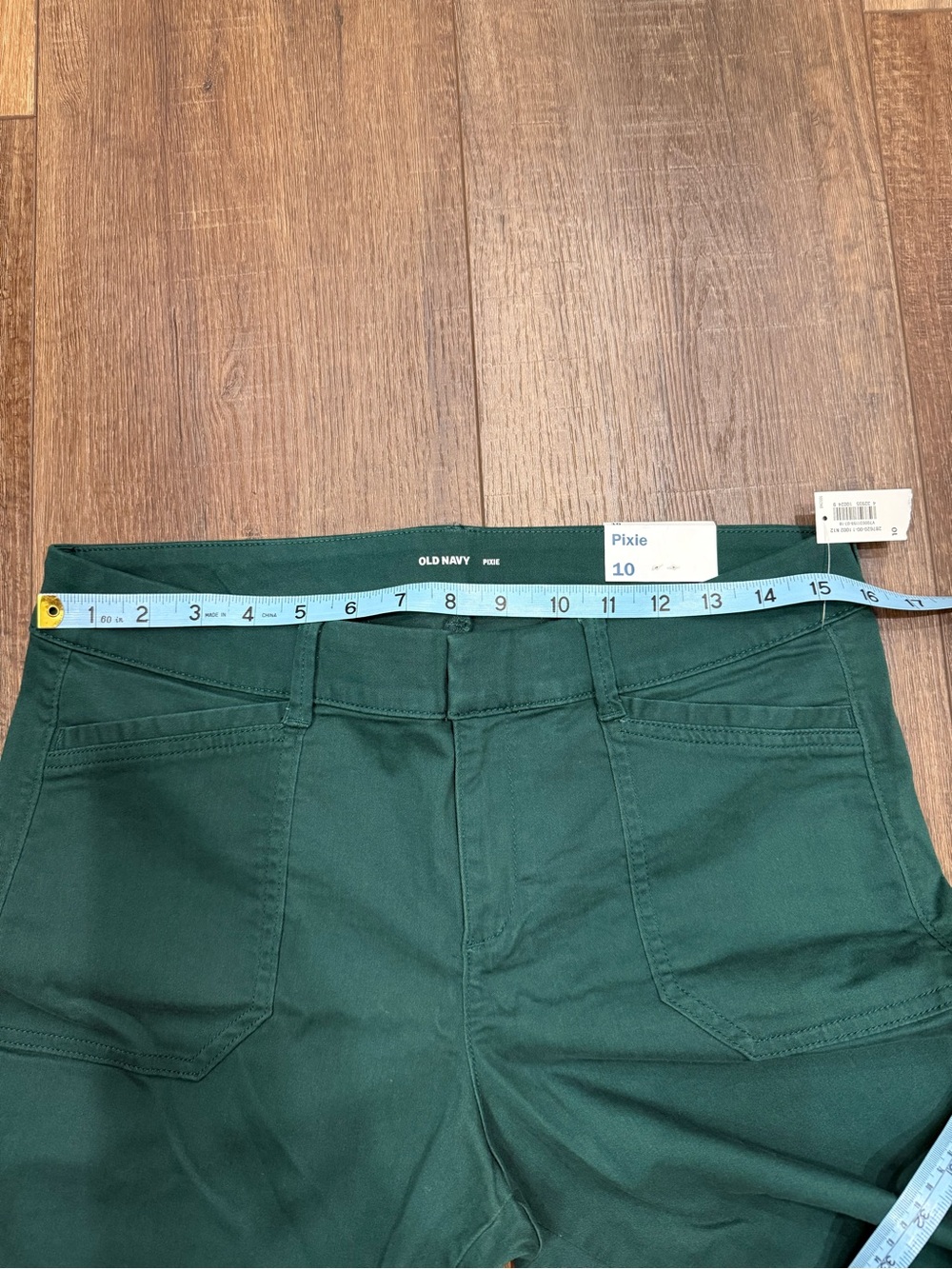 NWT old navy pixie ankle pants green size 10 - Picture 7 of 9